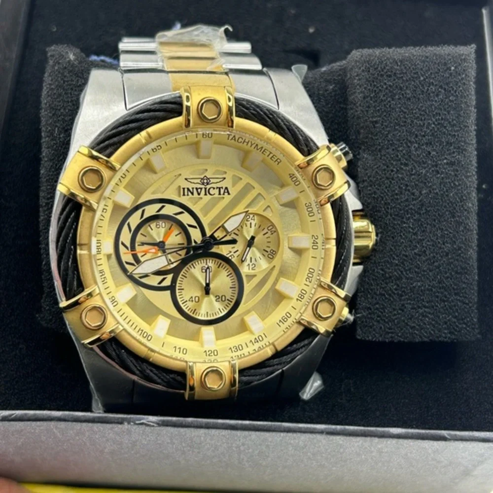 Invicta Men's 25518 Bolt Analog Display Quartz Two Tone Watch